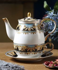 Vintage Ceramic White Tea Set