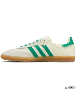 Alternative view of Wales Bonner x AD Samba Cream White Bold Green Shoes Sneakers - ad0000458