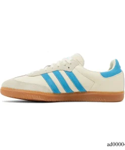 Alternative view of Sporty & Rich x AD Samba OG Cream Blue Shoes Sneakers - ad0000463