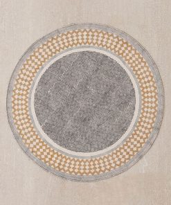 Round Rug 4X4 Feet Size, Cotton Rug, Office Rug, Floor Rug, Kitchen Rug