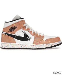 AJ 1 Mid SE Brushstroke Shoes Sneakers - nk0003759