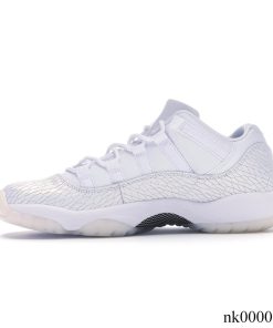 Alternative view of AJ 11 Retro Low Heiress Pure Platinum Shoes Sneakers - nk0000615