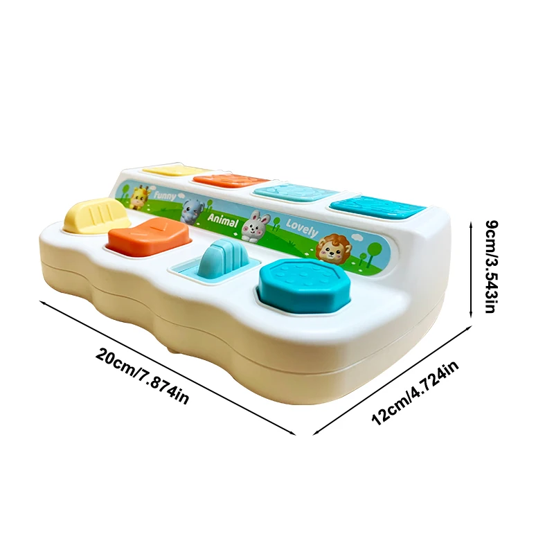 Suitable for Children's Birthday Gifts Montessori Pop up Animal Toys and Learning Boxes - Enhance Logic and Motor Skills, - Image 2