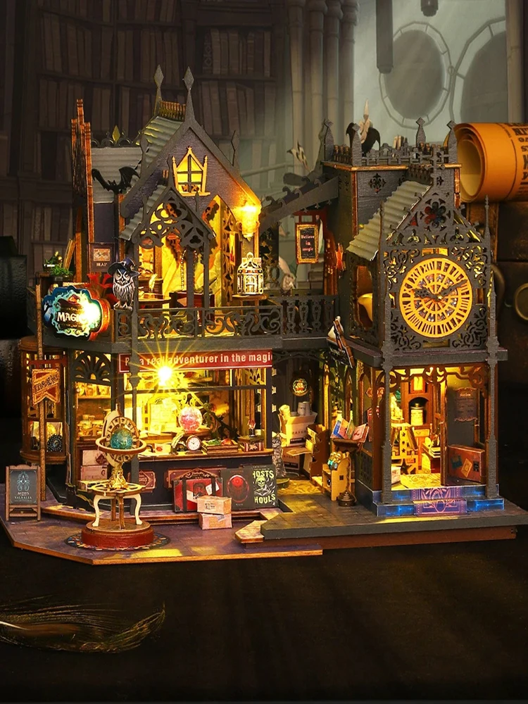 2014 New DIY Big Doll House Wooden Case Miniature Furniture Dollhouse Toys for Children Birthday Gifts - Image 6