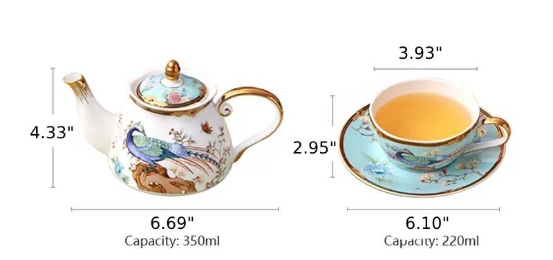 Elegantly Designed Ceramic Tea Set - Image 7