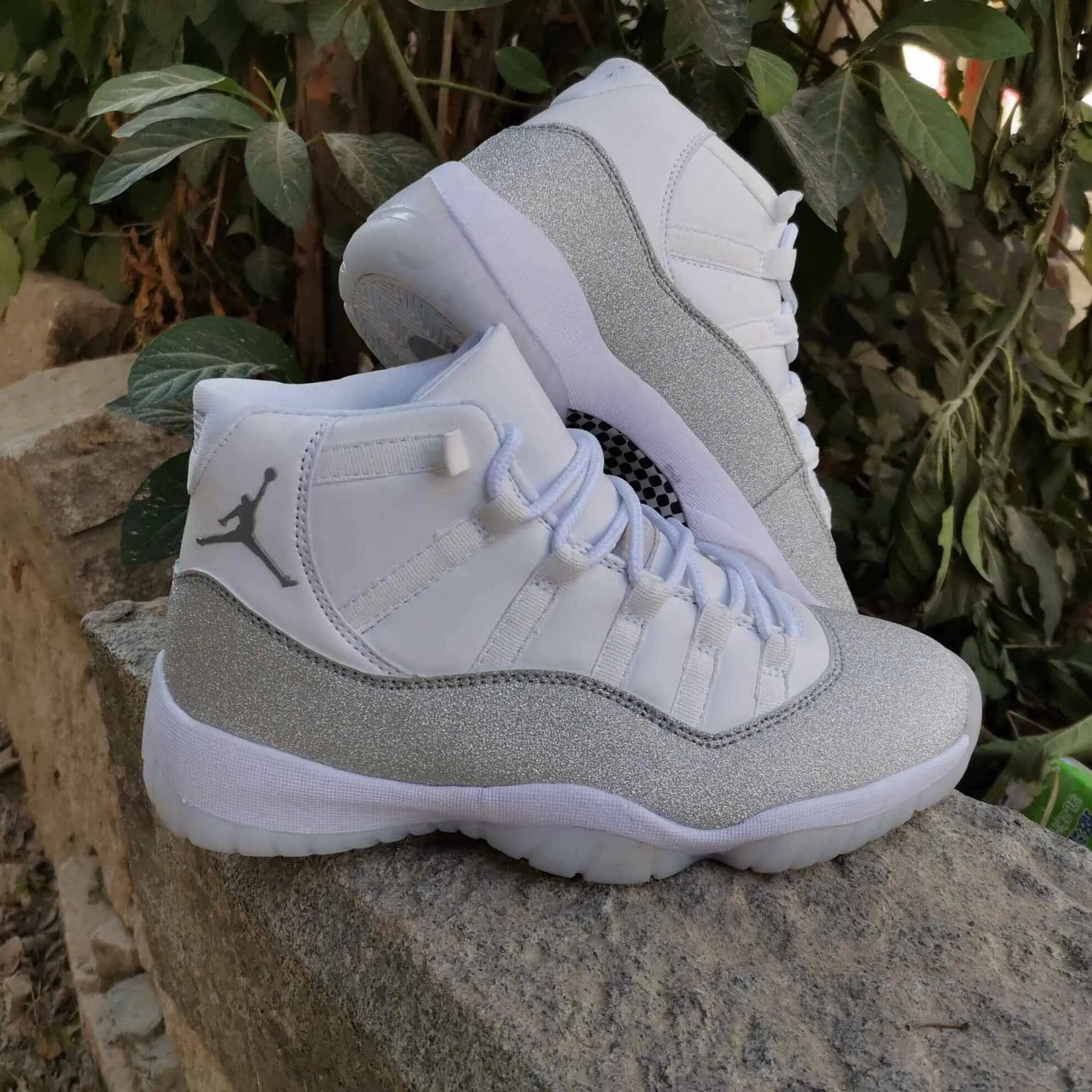 AJ 11 Retro White Metallic Silver (W) Shoes Sneakers - nk0000097 - Image 5