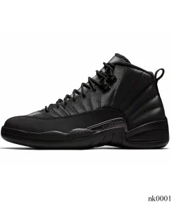 Alternative view of AJ 12 Retro Winterized Triple Black Shoes Sneakers - nk0001781