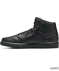 Alternative view of AJ 1 Mid Triple Black Shoes Sneakers – nk0002547