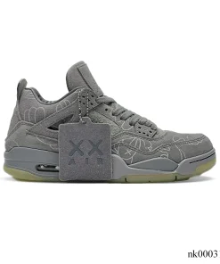 KAWS x AJ 4 Cool Grey Shoes Sneakers – nk0003104