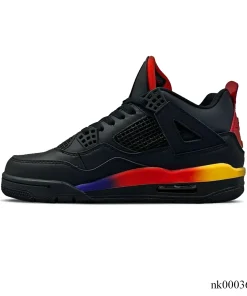 Alternative view of J Balvin x AJ 4 Gradient Rainbow Shoes Sneakers - nk0003690