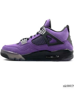 Alternative view of Travis Scott x AJ 4 F&F Dynasty Purple Shoes Sneakers - nk0003926