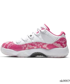 Alternative view of AJ 11 Low Pink Snakeskin Shoes Sneakers - nk0003956