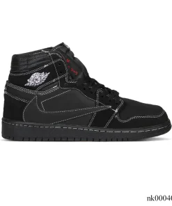 Travis Scott x AJ 1 High Black Phantom Shoes Sneakers - nk0004056