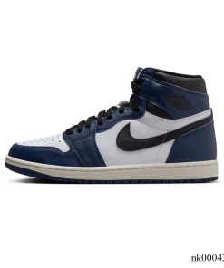Alternative view of AJ 1 High OG Midnight Navy Shoes Sneakers - nk0004220