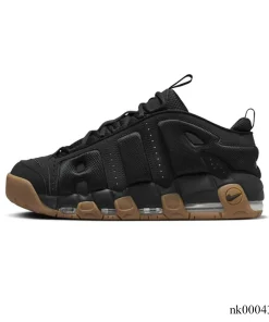 Alternative view of Air More Uptempo Low Black/Gum Shoes Sneakers - nk0004302