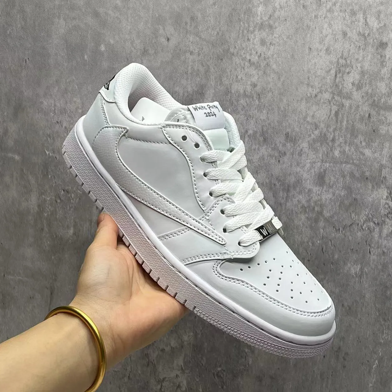 Travis Scott x AJ 1 Low White Party Shoes Sneakers - nk0004438 - Image 8