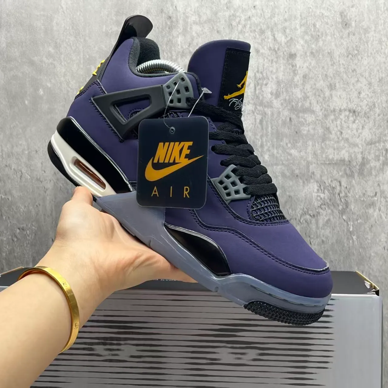 AJ 4 Lakers Shoes Sneakers - nk0004535 - Image 6