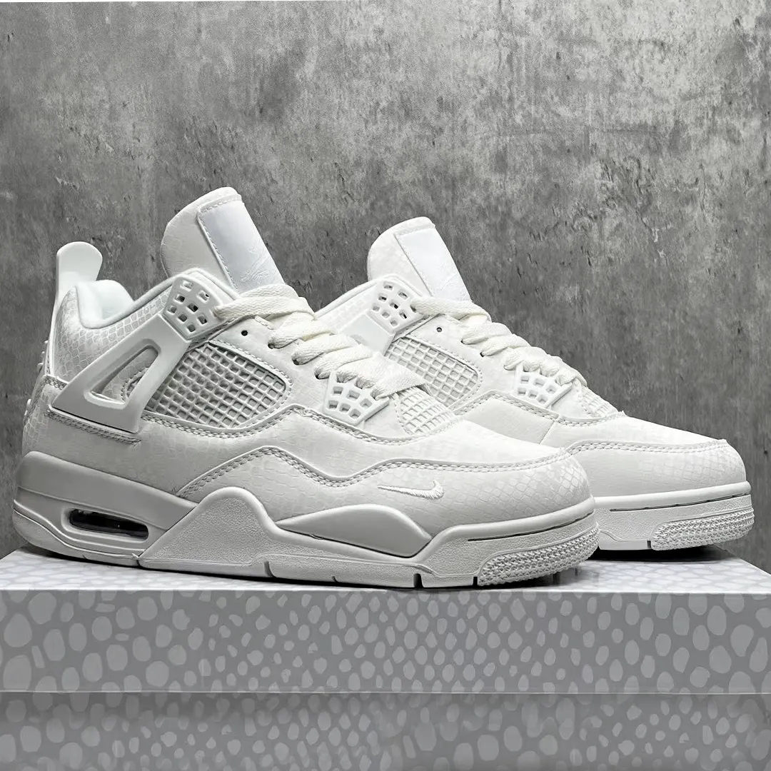Nigel Sylvester x AJ 4 White Mamba Shoes Sneakers - nk0004538 - Image 3