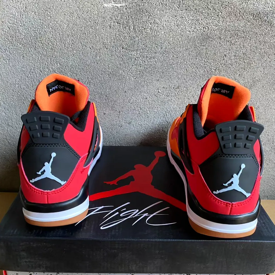 AJ 4 Fire Red Starfish Shoes Sneakers - nk0004577 - Image 8