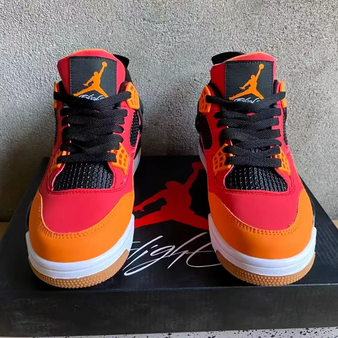 AJ 4 Fire Red Starfish Shoes Sneakers - nk0004577 - Image 6