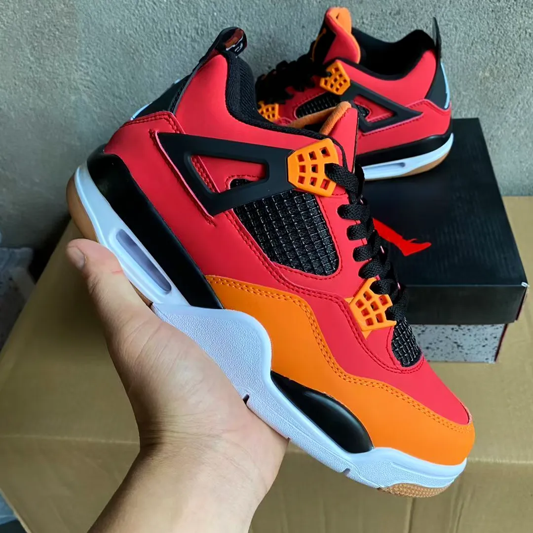 AJ 4 Fire Red Starfish Shoes Sneakers - nk0004577 - Image 4