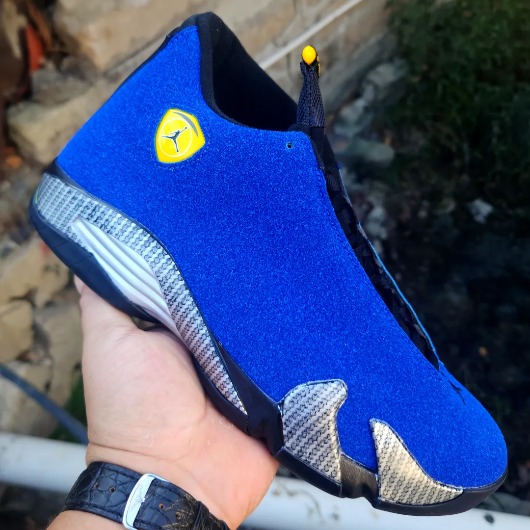 AJ 14 Ferrari Blue Shoes Sneakers - nk0004580 - Image 3