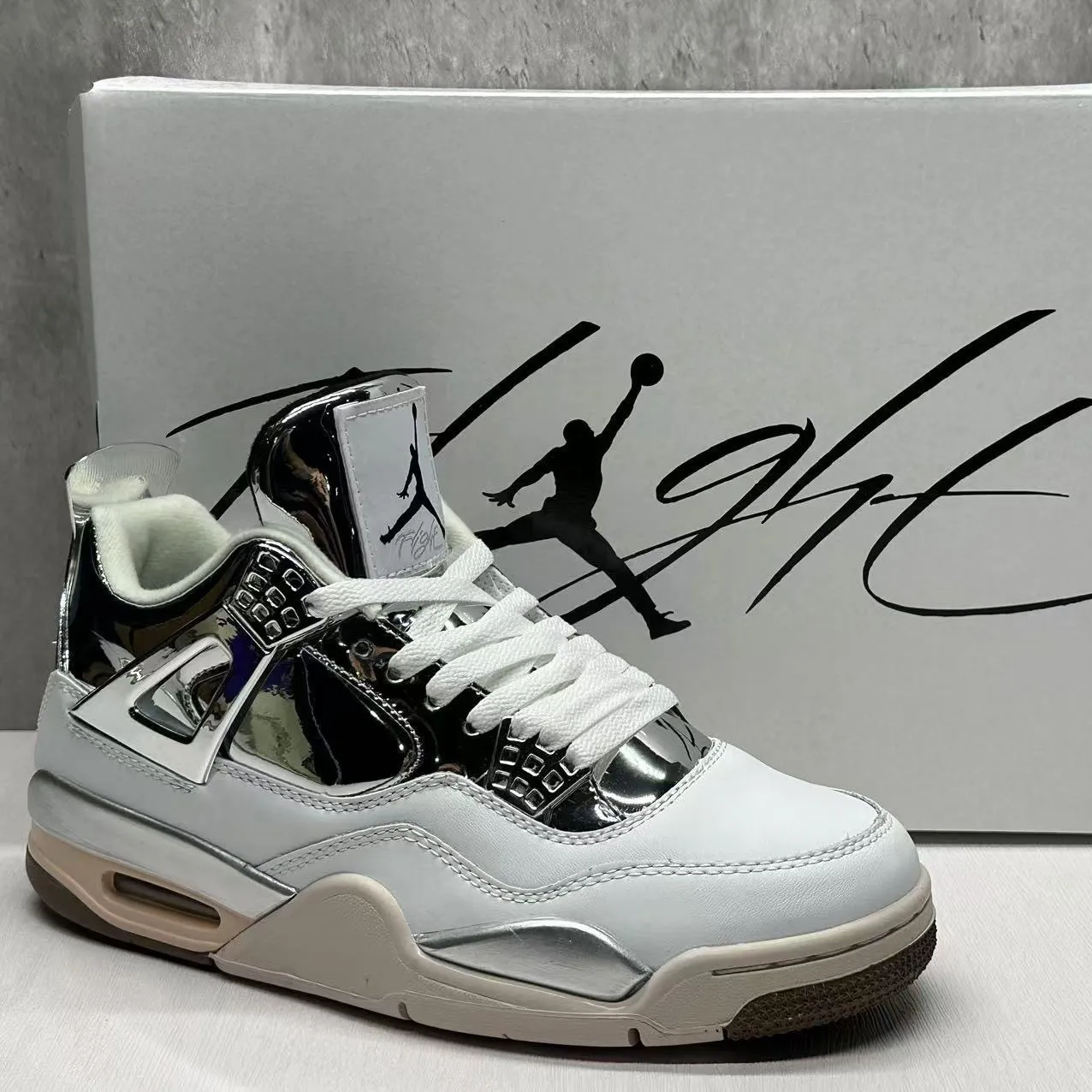 J Balvin x AJ 4 Rayo Shoes Sneakers - nk0004630 - Image 3