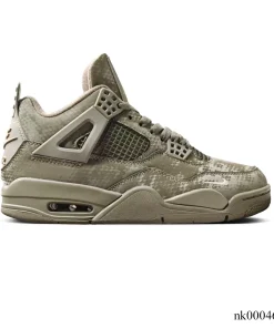 Nigel Sylvester x AJ 4 Army Green Mamba Shoes Sneakers - nk0004631