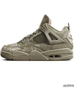 Alternative view of Nigel Sylvester x AJ 4 Army Green Mamba Shoes Sneakers - nk0004631