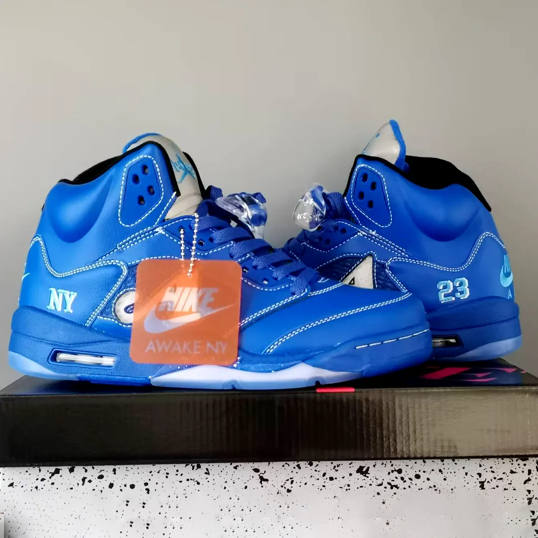 Awake NY x AJ 5 Blueprint Shoes Sneakers - nk0004663 - Image 6