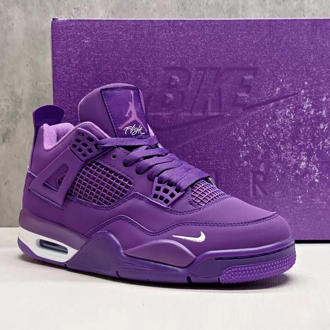 Nigel Sylvester x AJ 4 Purple Shoes Sneakers - nk0004676 - Image 4