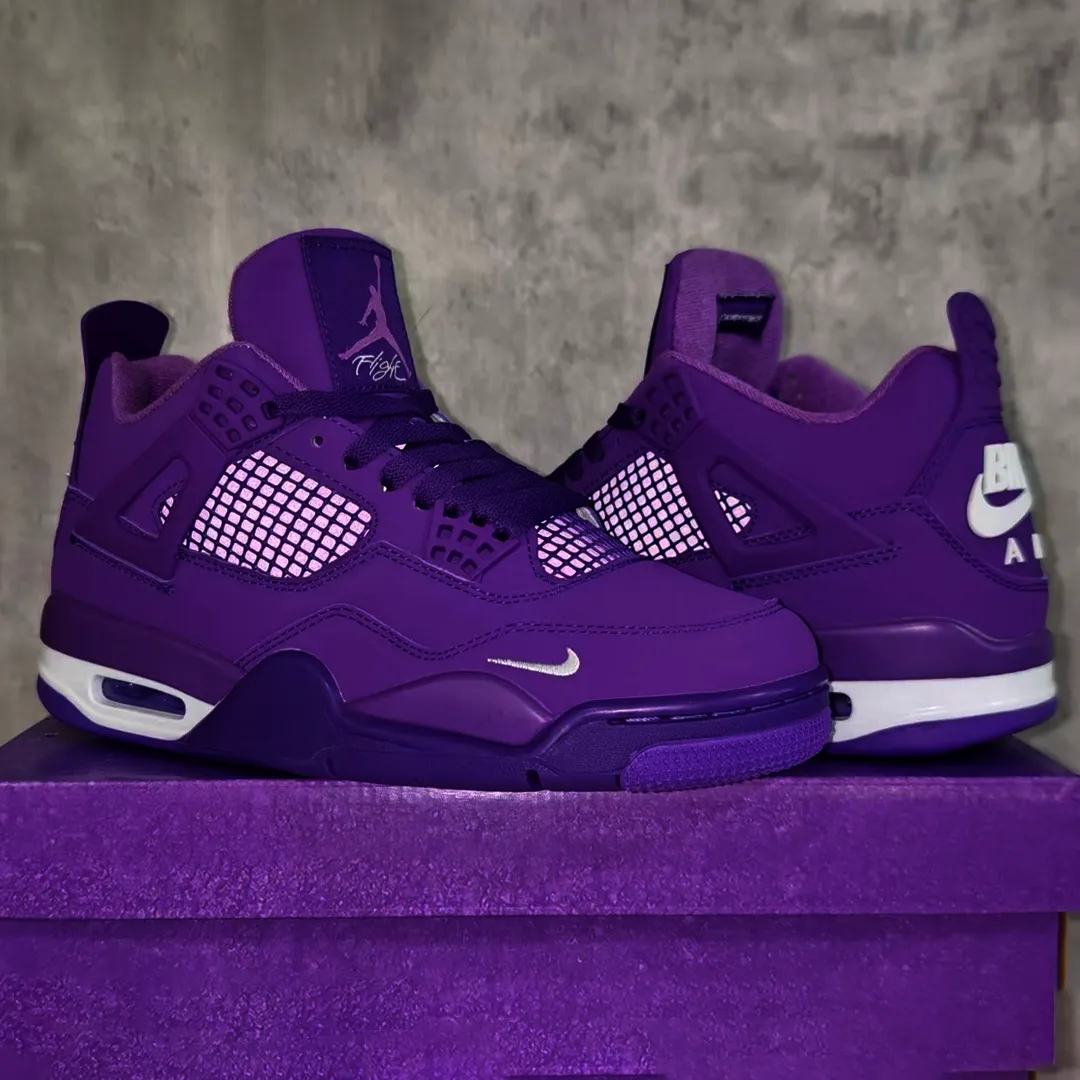 Nigel Sylvester x AJ 4 Purple Shoes Sneakers - nk0004676 - Image 3