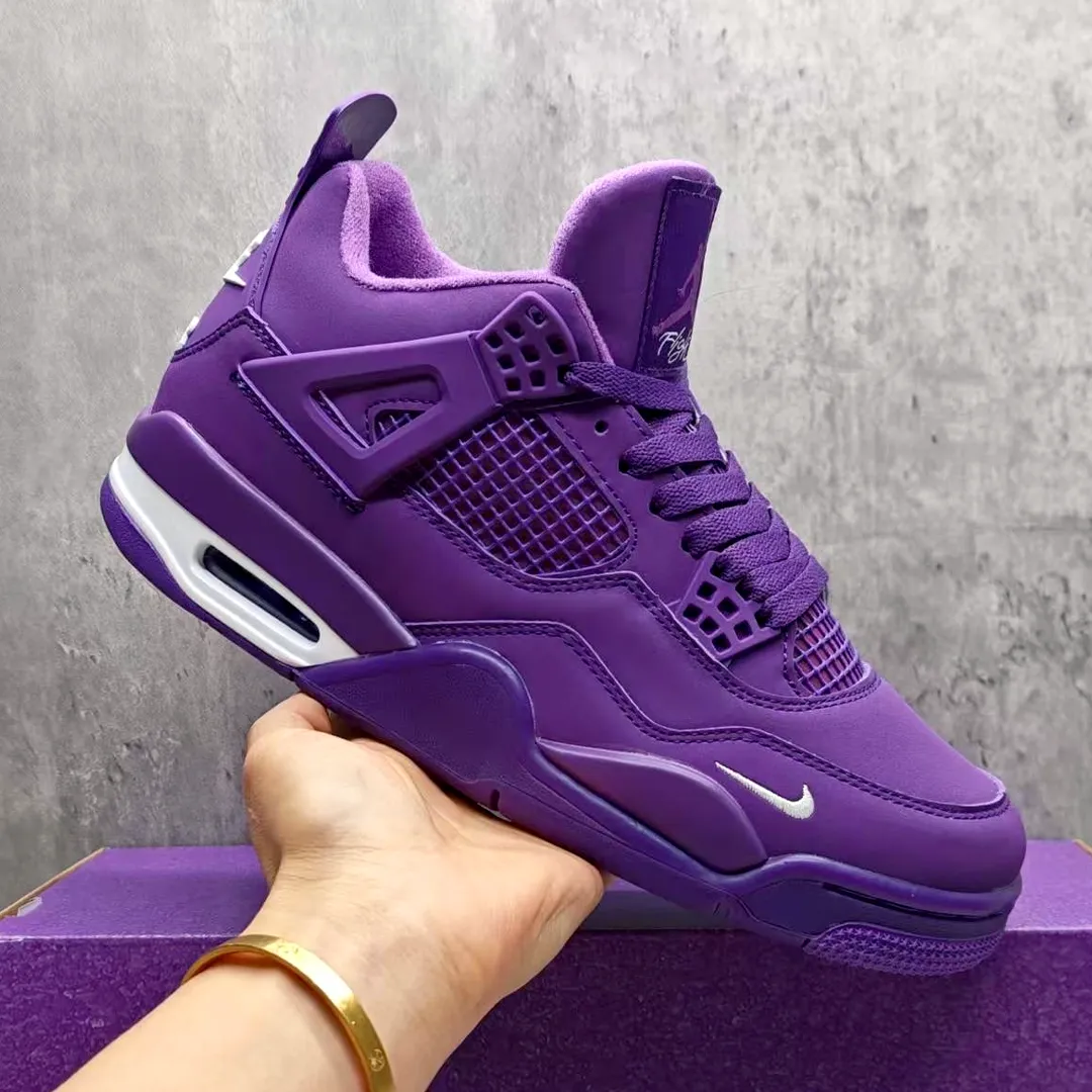 Nigel Sylvester x AJ 4 Purple Shoes Sneakers - nk0004676 - Image 9