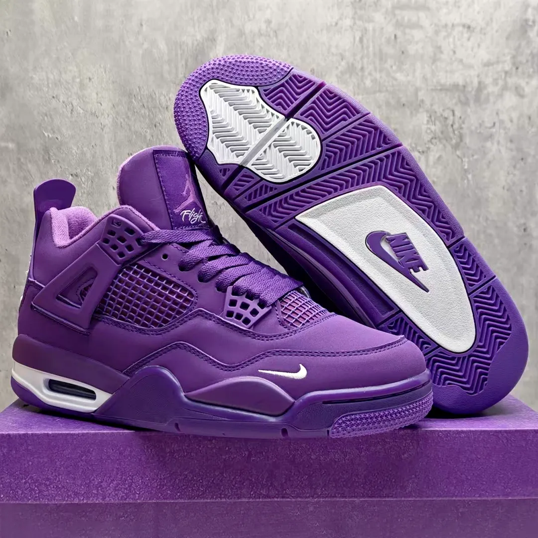 Nigel Sylvester x AJ 4 Purple Shoes Sneakers - nk0004676 - Image 7