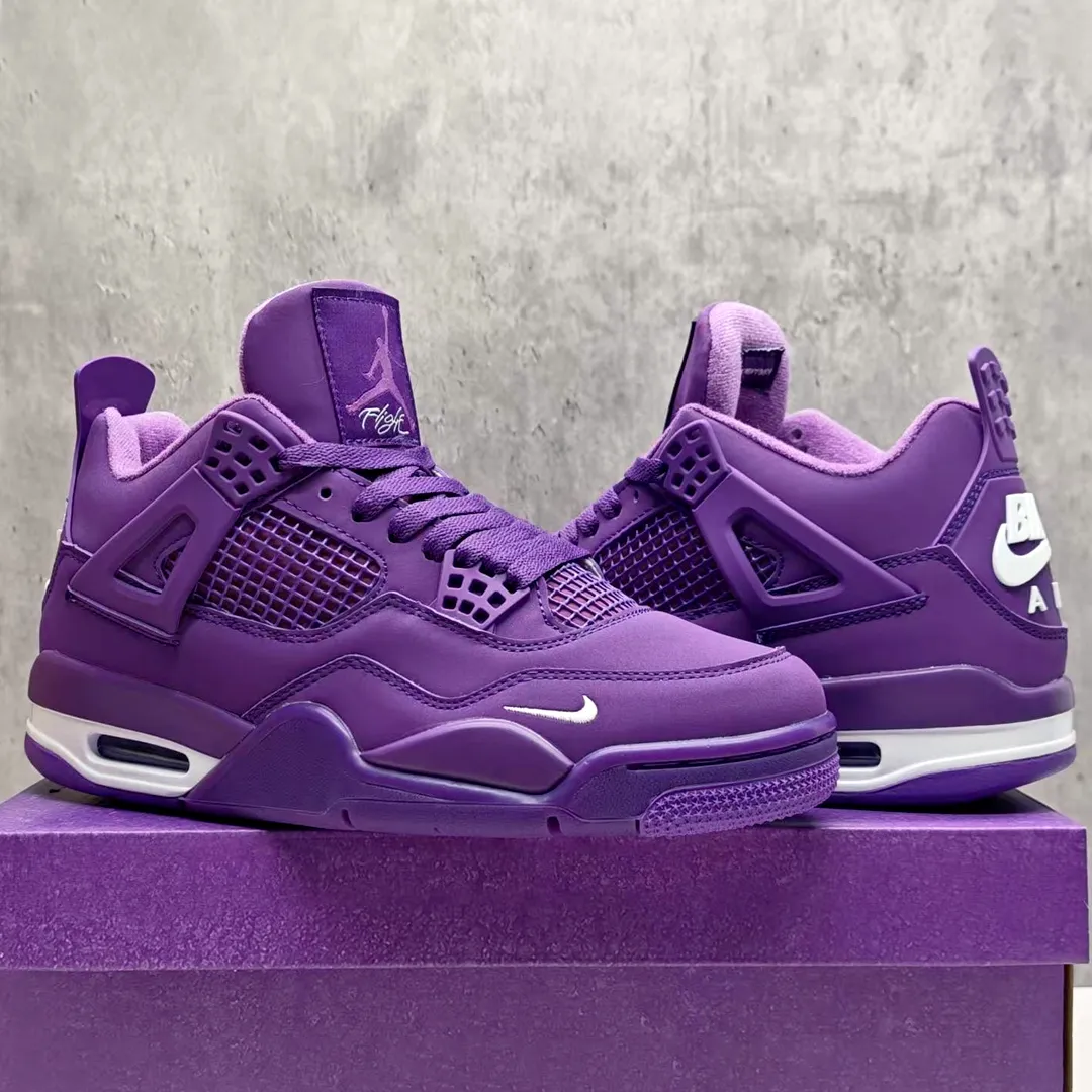 Nigel Sylvester x AJ 4 Purple Shoes Sneakers - nk0004676 - Image 5