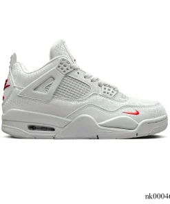 Nigel Sylvester x AJ 4 White Grey Mamba Shoes Sneakers - nk0004677