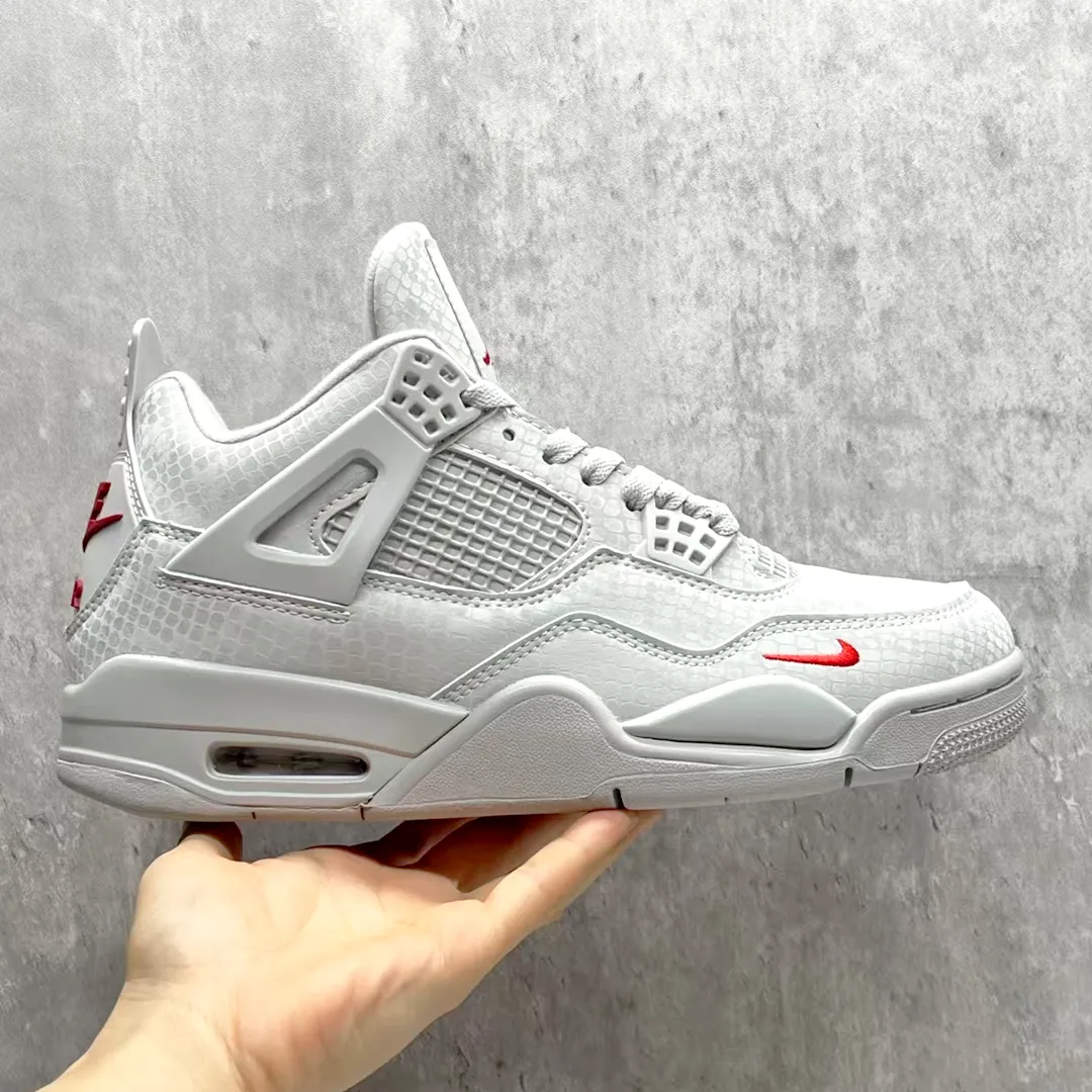 Nigel Sylvester x AJ 4 White Grey Mamba Shoes Sneakers - nk0004677 - Image 11