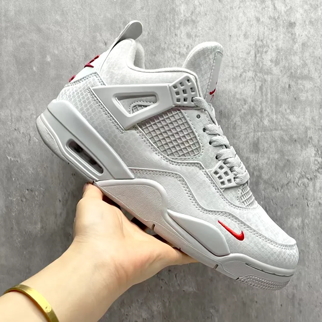 Nigel Sylvester x AJ 4 White Grey Mamba Shoes Sneakers - nk0004677 - Image 9