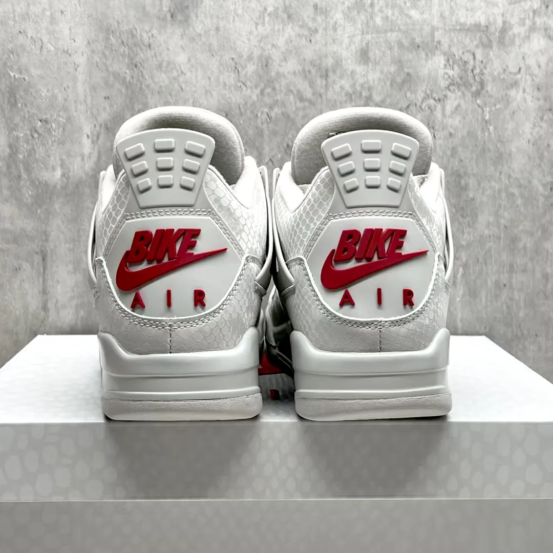 Nigel Sylvester x AJ 4 White Grey Mamba Shoes Sneakers - nk0004677 - Image 8