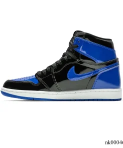 Alternative view of AJ 1 High OG Patent Royal Blue Shoes Sneakers – nk0004694