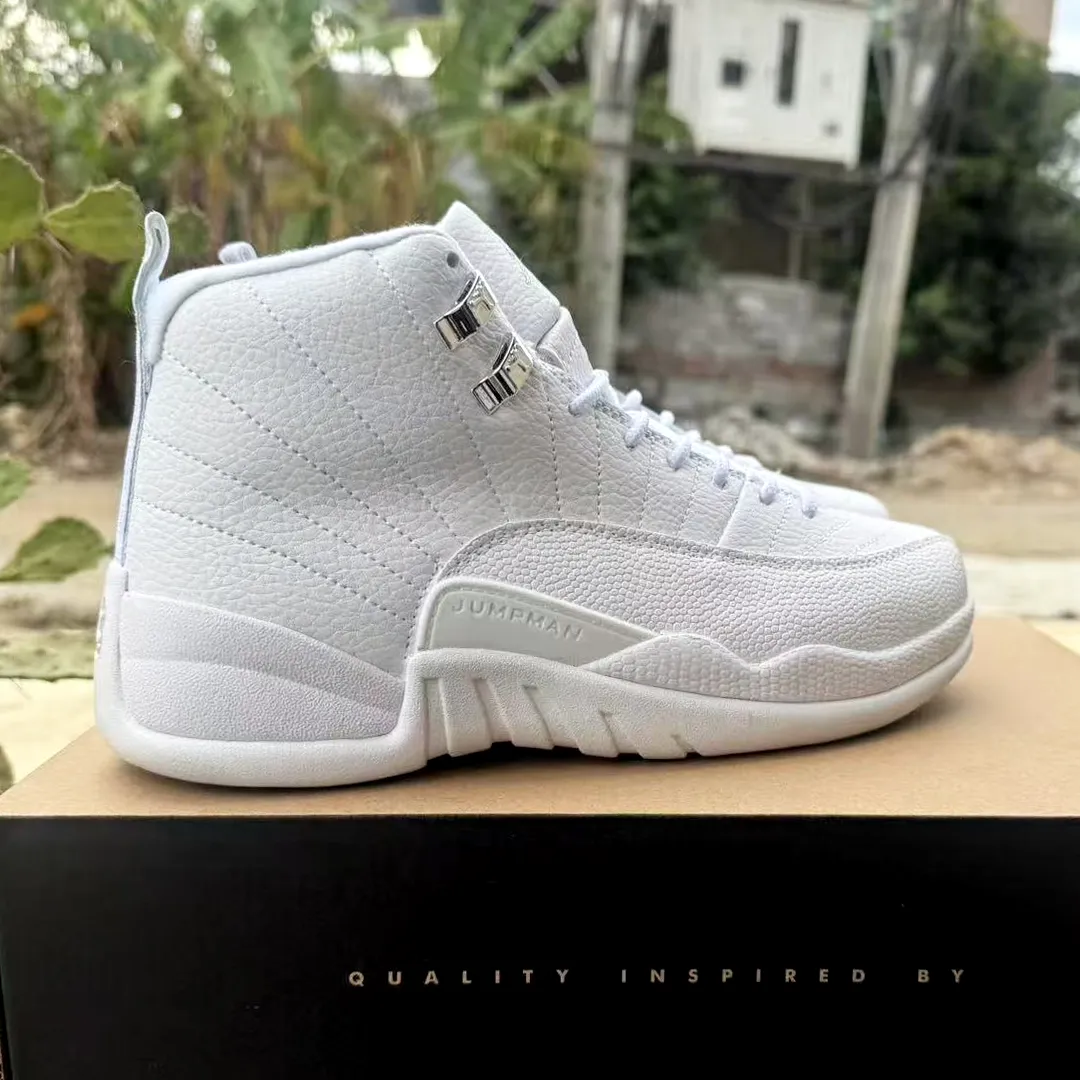AJ 12 Triple White Shoes Sneakers - nk0004696 - Image 4