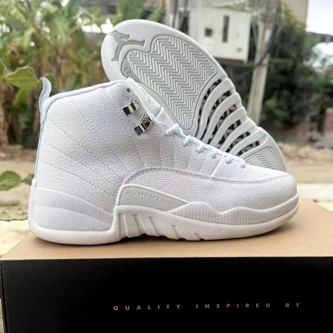 AJ 12 Triple White Shoes Sneakers - nk0004696 - Image 5