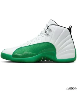 Alternative view of AJ 12 Bucks White Green Shoes Sneakers - nk0004699