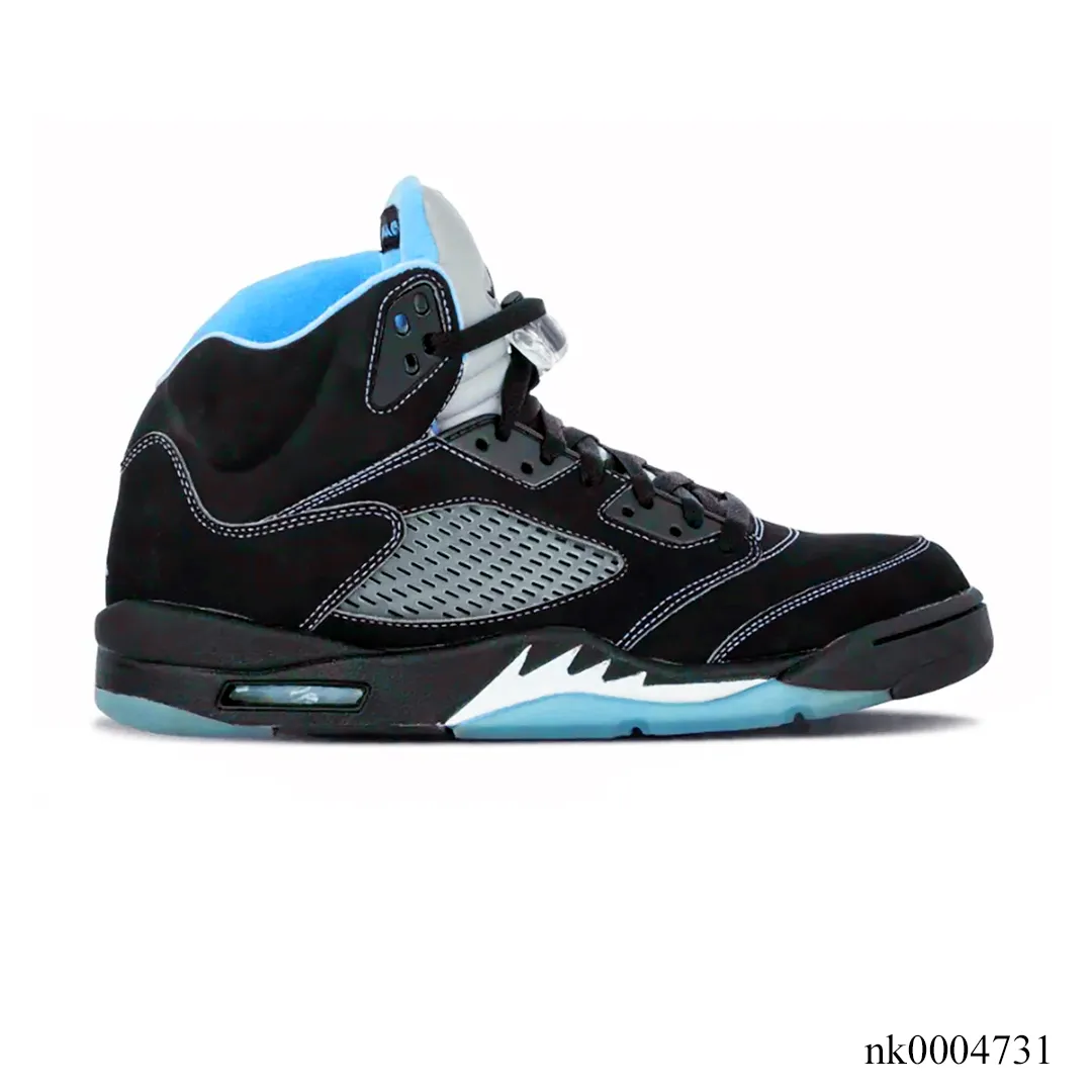AJ 5 Black University Blue Shoes Sneakers - nk0004731
