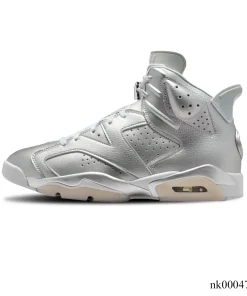 Alternative view of PSG x AJ 6 Metallic Silver Shoes Sneaker - nk0004782