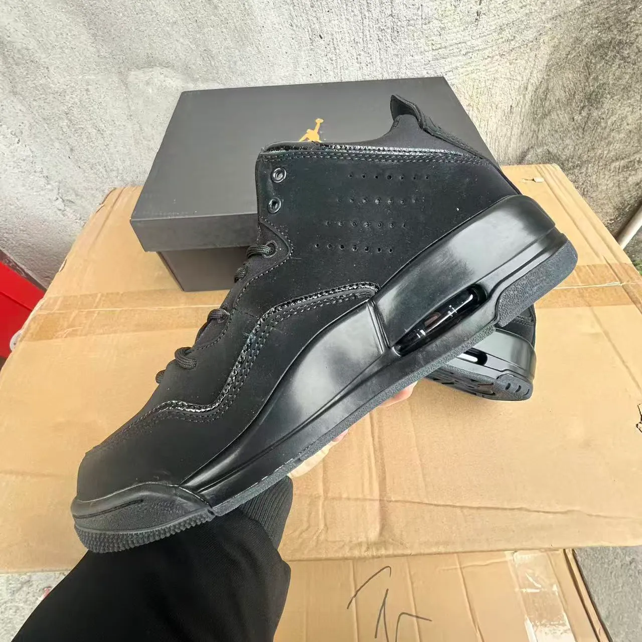 AJ Courtside 23 Triple Black Shoes Sneakers - nk0004812 - Image 8