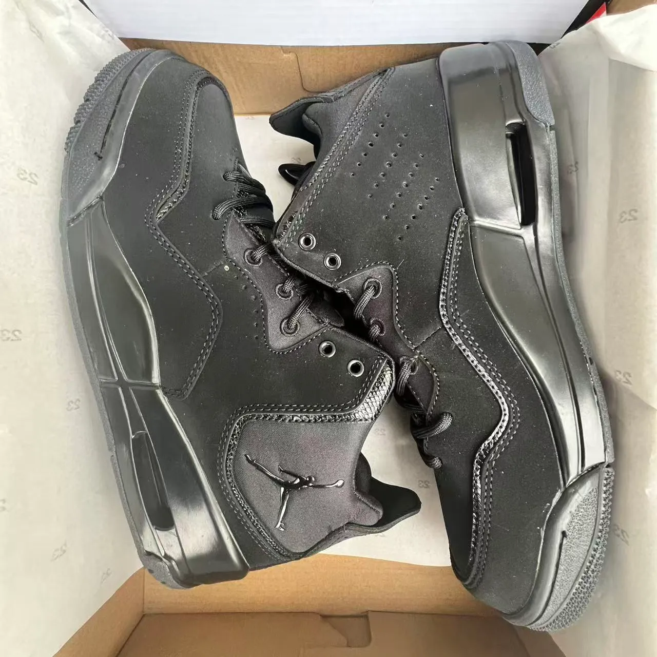 AJ Courtside 23 Triple Black Shoes Sneakers - nk0004812 - Image 10