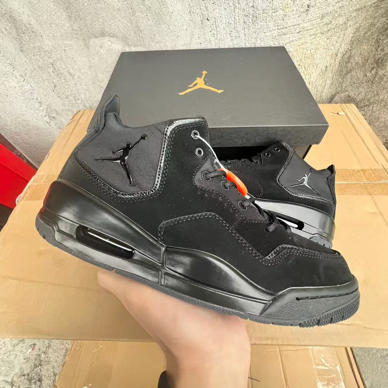 AJ Courtside 23 Triple Black Shoes Sneakers - nk0004812 - Image 7