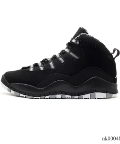Alternative view of AJ 10 Black And White Stealth Shoes Sneakers - nk0004817