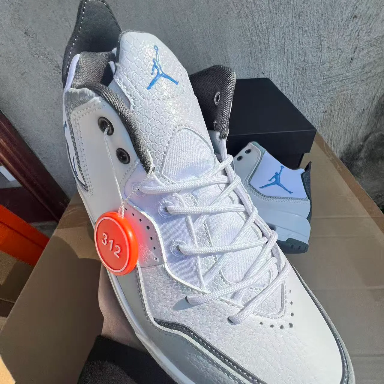 AJ Courtside 23 White/University Blue Shoes Sneakers - nk0004823 - Image 11